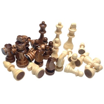 32 szt. Drewniane międzynarodowe szachy dla rodziców