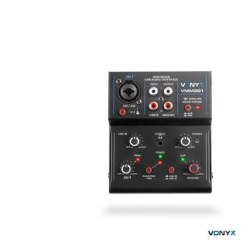 Музыкальный микшер Vonyx с комбинированным разъемом USB/XLR