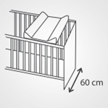 PRZEWIJAK Twardy Usztywniany Łóżeczko na Komodę 70x47 cm ALBERO MIO