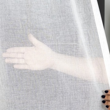 FIRANA GOTOWA BIAŁA ETAMINA NA TAŚMIE Z OŁOWIANKĄ DO SALONU 400x240