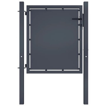 Brama stalowa antracyt 100x150cm z zamkiem
