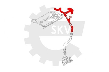 Шланг радиатора SKV 43SKV617 SKODA Octavia I