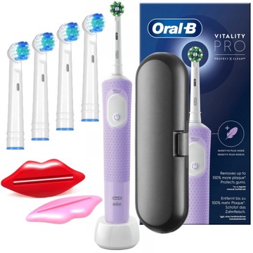 Szczoteczka Elektryczna do Zębów Oral-B Vitality Pro D103 Box Fiolet Zestaw