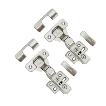 Zawias meblowy wpuszczany FI35 cichy domyk + prowadnik CLIP 4 otwory
