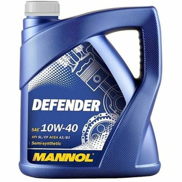 Olej silnikowy MANNOL DEFENDER 5L 10W-40 + ZAWIESZKA SERWISOWA GRATIS