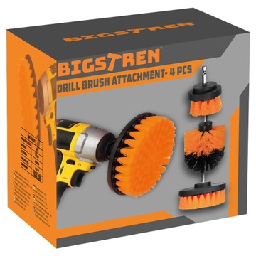 Чистящие щетки для дрели, отвертки, 4 насадки