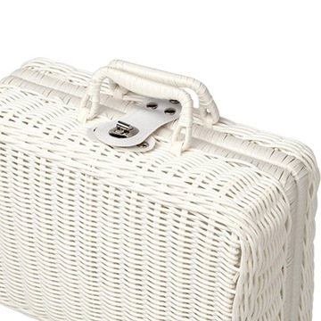 Корзина для пикника Rustic Корзина для пикника Косметичка из ротанга XL, белый