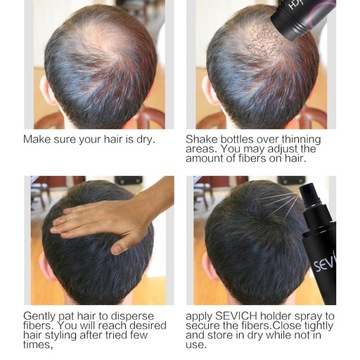 Волокна для утолщения волос строительные.