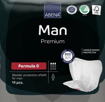WKŁADKI DLA MĘŻCZYZN ABENA FORMUŁA 0 14szt.