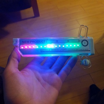 ŚWIATŁA NEON ROWEROWE LAMPKA NA SZPRYCHY KOŁA LED