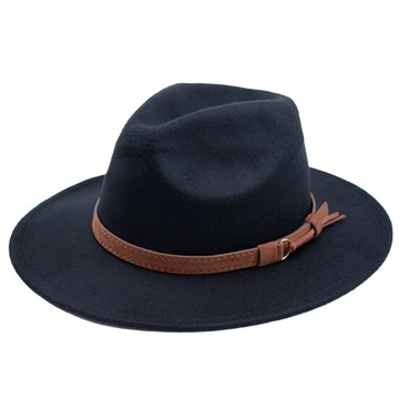 KAPELUSZ PANAMA fedora elegancki filcowy