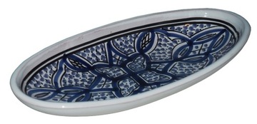 OWALNY ARABSKI PÓŁMISEK 24cm TUNEZJA SAŁATKI