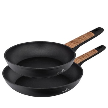 Zestaw patelni aluminiowych nieprzywierających Valdinox Spartan 20/28 cm