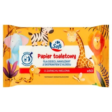 Papier nawilżony zapachowy Carrefour 60 szt.