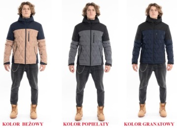 МУЖСКАЯ ТЕПЛАЯ ПУХОВАЯ СТЕГАНАЯ ПЕРЕХОДНАЯ ОСЕННЯЯ КУРТКА XXL