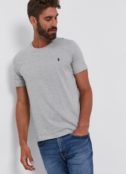 Polo Ralph Lauren t-shirt szary Premium bawełna S