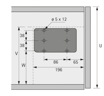 Rozwórka do klap Lift Mini 60N HETTICH