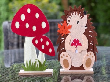 ДЕКОРАТИВНАЯ ФИГУРКА СОВА, СОВА из Войлока, ОСЕНЬ.