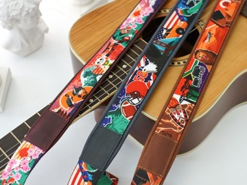 Pasek Gitarowy Akustycznej Basowej Skórzana podszewka z Grawerem
