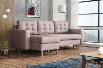 ANA narożnik kanapa drewniane nóżki pojemnik sofa