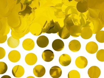 Konfetti Foliowe Kółka Do Balonów Złote 15g