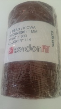 Nici 500 mb szpula XXL woskowane brąz brązowe 1mm