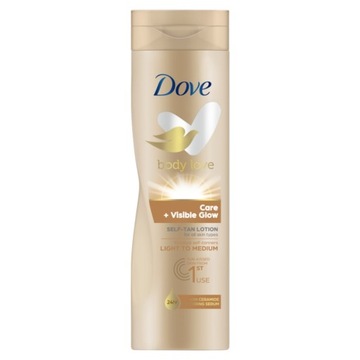 Dove Body Love Care+Visible Glow Balsam brązujący jasny 250 ml