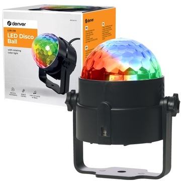 ДЕНВЕРСКИЙ ДИСКО-ПРОЕКТОР RGB ДИСКО-ШАР + ПУЛЬТ ДИСТАНЦИОННОГО УПРАВЛЕНИЯ