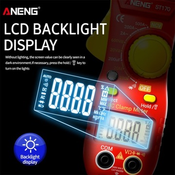 Интеллектуальные клещи ANENG ST170 1999 г.