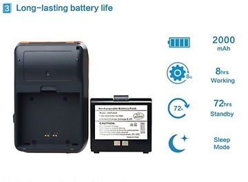 Drukarka etykiet KLP-II Bluetooth IP54