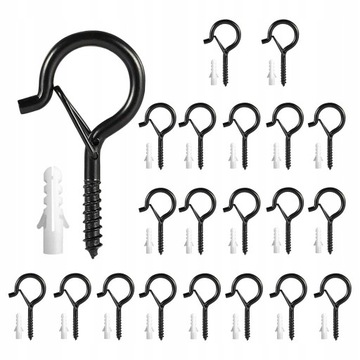 ПОТОЛОЧНЫЕ КРЮКИ, ЧЕРНЫЕ