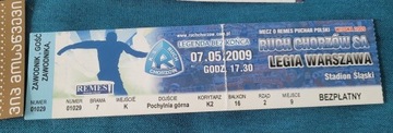 Bilet Ruch Chorzów- Legia Warszawa