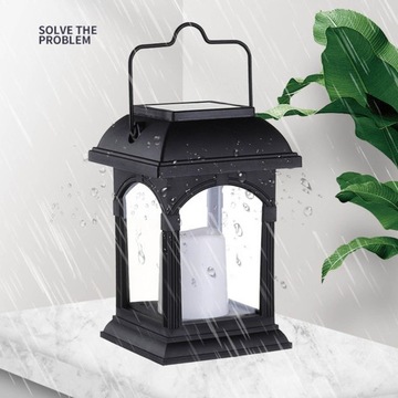 Zewnętrzna latarnia świecowa Migocząca świeca LED