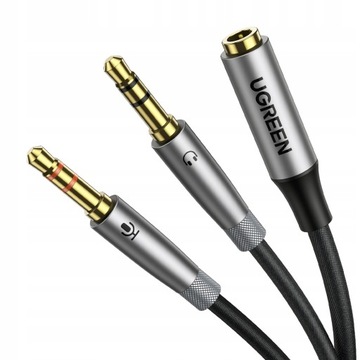 Ugreen Rozdzielacz AUX audio + mikrofon mini jack