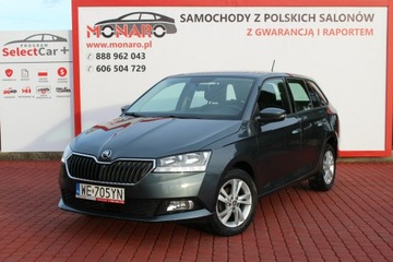 Skoda Fabia III Kombi Facelifting 1.0 TSI 95KM 2019 Skoda Fabia AMBITION 1.0TSI 95KM Salon PL GWARANCJA RAPORT SelectCar+ FV23%