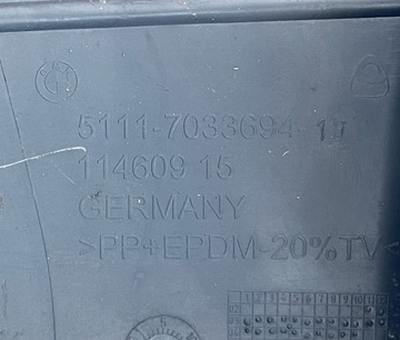 BMW 5 E60 E61 2003 - NÁRAZNÍK PŘEDNÍ PDC POD OSTŘIKOVAČE 7033694