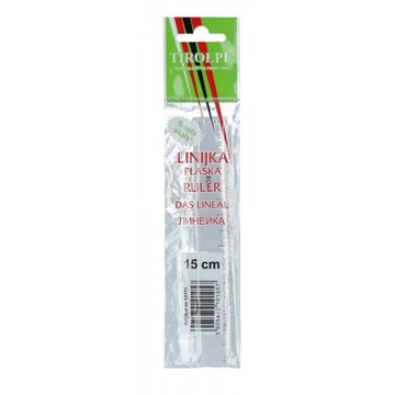 LINIJKA TIROLPI PLASTIKOWA 15 CM