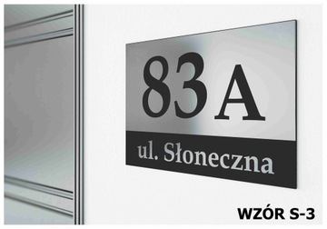 Tabliczka Tablica ADRESOWA ALUMINIUM Nr DOMU 20x30
