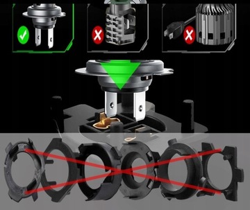 H7 СВЕТОДИОДНЫЕ ЛАМПОЧКИ FATEEYE 1 ДО 1 CANBUS МОЩНЫЙ 6500K ЯРКИЙ БЕЛЫЙ СВЕТ