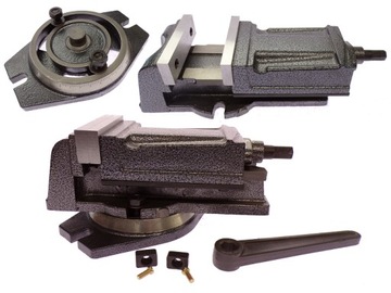 IMADŁO MASZYNOWE 100 MM Z PODSTAWĄ OBROTOWĄ 100MM DO FREZARKI WIERTARKI