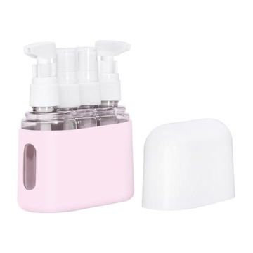 4x Butelka podróżna ze sprayem 50 ml Butelka z rozpylaczem do perfum Szczelny balsam z pompką Różowy