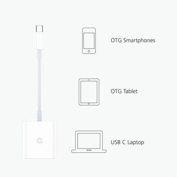 АДАПТЕР OTG КАБЕЛЬНЫЙ АДАПТЕР ОТ USB-C НА SD MICROSD TF КАРТРИДЕР