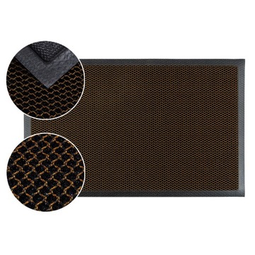 WYCIERACZKA POD DRZWI DO BUTÓW 50x80cm BRĄZ SIATKA 3D WEJŚCIOWA ZEWNĘTRZNA