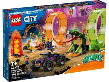 LEGO 60339 Kaskaderska arena z dwoma pętlami