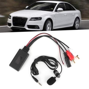 АДАПТЕР BLUETOOTH 5.0 ДЛЯ РАДИО AUX-МОДУЛЯ, 2x RCA МИКРОФОНА ДЛЯ ALPINE PIONEER
