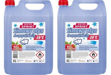 ZIMOWY PŁYN DO SPRYSKIWACZY 5L -20C MALINOWY X2