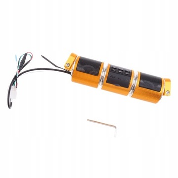 Motocyklowy system audio Bluetooth MP3 żółty