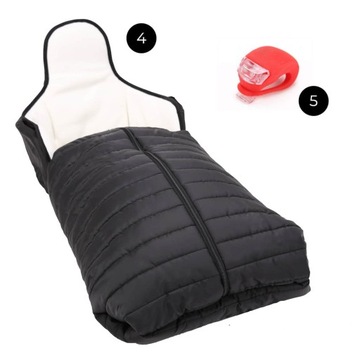Санки со спинкой и толкачом Спальник 3 в 1 Comfort 605