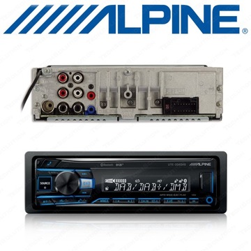 АВТОМОБИЛЬНОЕ РАДИО ALPINE UTE-204DAB BT DAB + FLAC + USB + MULTICOLOR + AUX