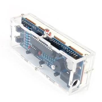 Часы с большими синими светодиодными цифрами, термометр, будильник, набор для самостоятельного изготовления.